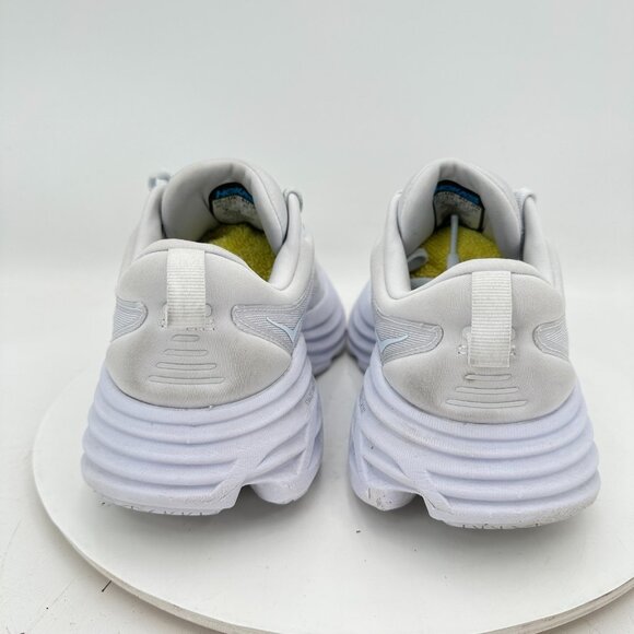 Hoka One One Bondi 8 Women Size 8.5D 1127952 WWH White Running Shoes - Picture 5 of 11